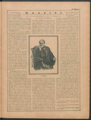 Mazzini : El cincuentenario de su muerte