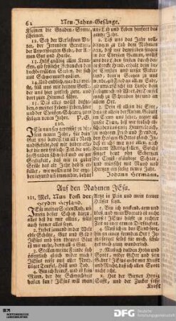 Auf den Nahmen JEsu.