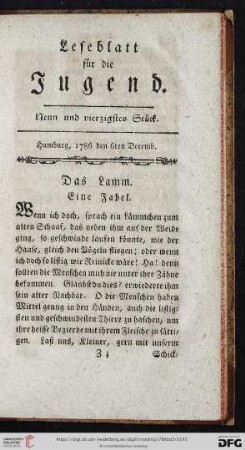 Neun und vierzigstes Stück