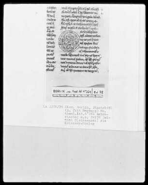 Ambrosius, Commentarii in epistulas Pauli und anderes — Initiale C (olosenses), Folio 78 recto