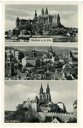Meißen. verschiedene Stadtansichten