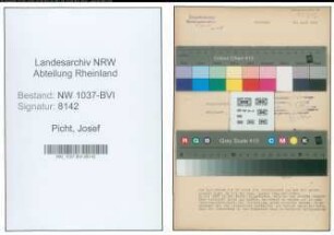 Entnazifizierung Josef Picht , geb. 22.08.1909 (Polizeibeamter)