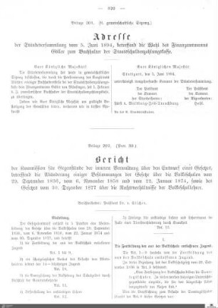 Beilagen zu Protokoll, 30. Sitzung