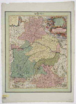 Karte von Bayern, 1:620 000, nach 1715