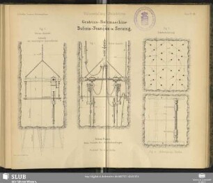 Gesteins-Bohrmaschine von Dubois-François in Seraing