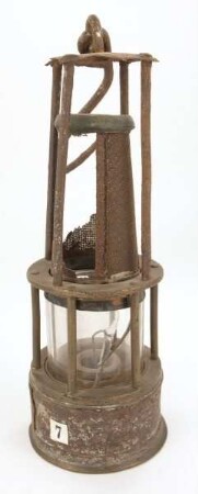Grubenlampe (Saarbrücker Lampe für Öl)