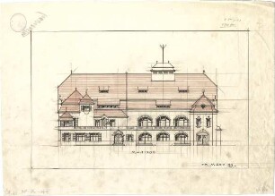 Pfann, Paul; München - Bogenhausen, Törring- / Ismaninger-Str.; Saal - Neubau Lorenz Betz - Ansicht