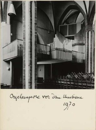 Evangelische St. Nikolai-Kirche, Berlin-Spandau Orgel: Orgelempore vor dem Umbau