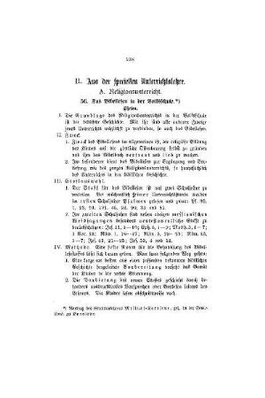 Das Bibellesen in der Volksschule