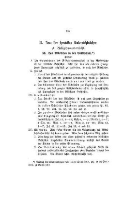 Das Bibellesen in der Volksschule