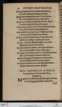 Sex Propertii Aurelii