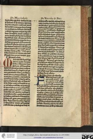 Machabei sunt septem fratres qui cum matre sua reverenda et Eleazaro sacerdote pro observatione legis cum carnes porcinas nollent comedere...