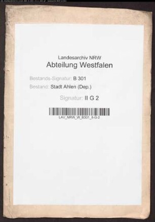 Verschiedene bürgerliche inventaria.