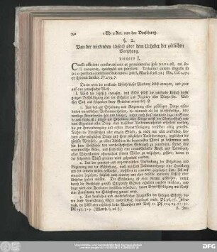 §. 2. Von der wirkenden Ursach oder dem Urheber der götlichen Vorsehung.