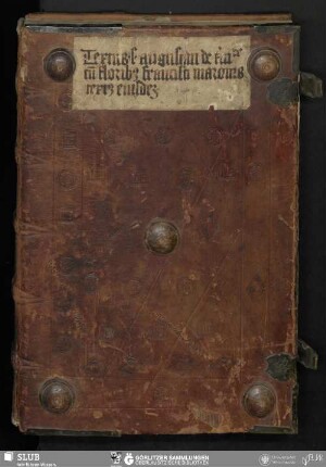 Aurelij augustini episcopi de trinitate liber primus incipit
