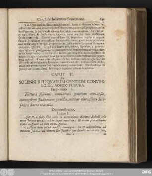 Caput II. De Solenni Reliquarum Gentium Conversione, Adhuc Futura.