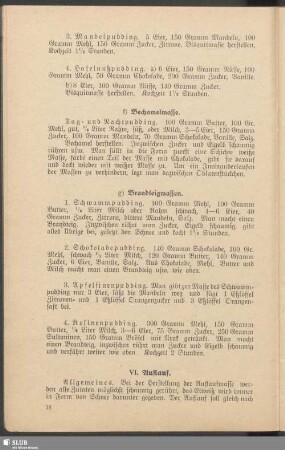 VI. Auflauf