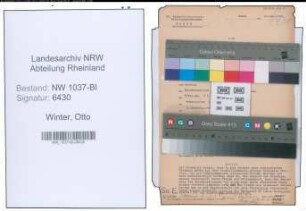 Entnazifizierung Otto Winter , geb. 20.10.1892 (Bahnrat)