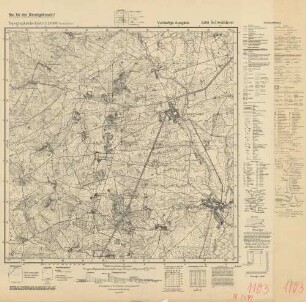 2499 Schwiddern, Topographische Karte 1:25000 (4cm - Karte)