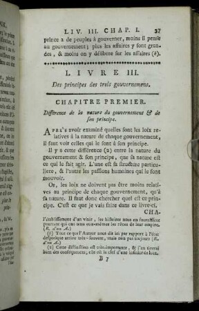Livre III. Des principes des trois gouvernemens.