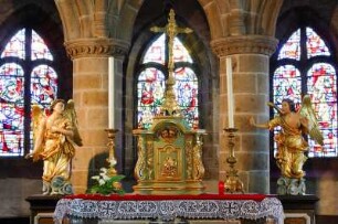 Frankreich. Basse Normandie. Manche. Granville. Kirche Notre Dame de Granville. Hauptaltar