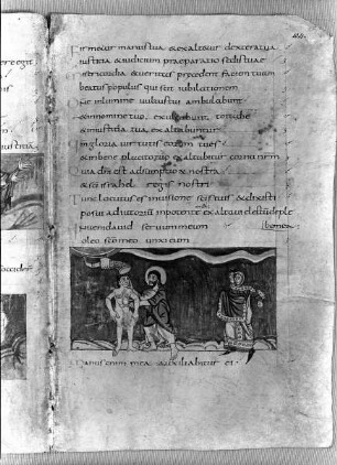 Der Stuttgarter Bibelpsalter — David wird gesalbt, Folio 104recto