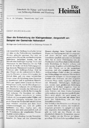 Nr. 4. 86. Jahrgang. Neumünster, April 1979.
