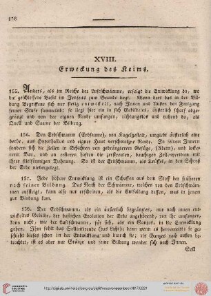 XVIII. Erweckung des Keims