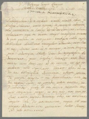 Morelli, Jacopo (1745-1819) Autografen: Brief von Jacopo Morelli an Georg Wolfgang Panzer - BSB Autogr. Morelli, Jacopo