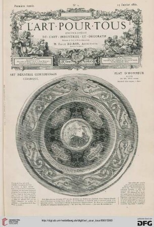 No 1 (15 Janvier 1861)
