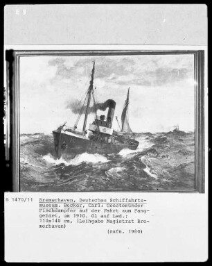Geestemünder Fischdampfer auf der Fahrt zum Fanggebiet