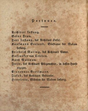 A. W. Ifflands Theatralische Werke : Auswahl, 7. Der Mann von Wort. Die Hagestolzen