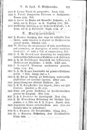 E. Maschinenlehre.