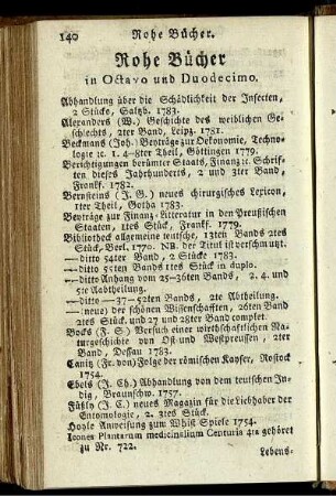 Rohe Bücher.
