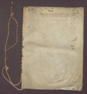 Vertrag zwischen Markgraf Ernst von Baden-Durlach und seinen empörten Untertanen der Herrschaften Badenweiler und Rötteln-Sausenberg
