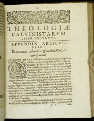 Appendix Articuli Primi, - Appendix Articuli Noni.