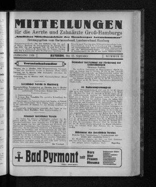 Jahrgang 1928, Hamburg, den 23. September, Nummer 39