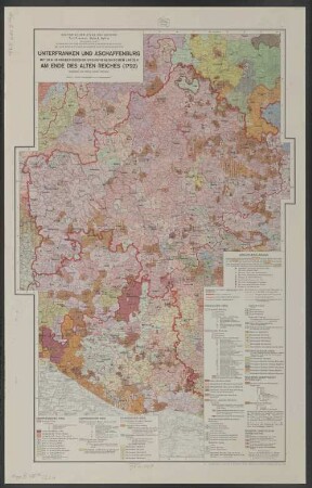 Unterfranken und Aschaffenburg mit den hennebergischen und hohenlohischen Landen am Ende des Alten Reiches (1792)
