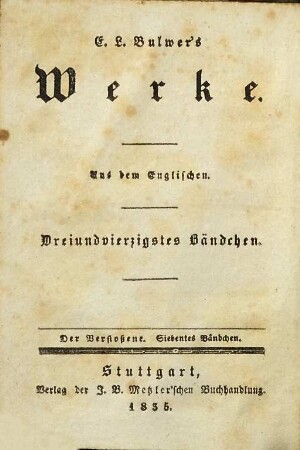 Der Verstossene : ein Roman, 7