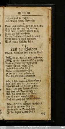 133. Lust zu scheiden.