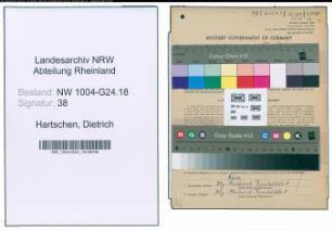 Entnazifizierung Dietrich Hartschen , geb. 03.09.1906 (Kaufm.Angestellter)