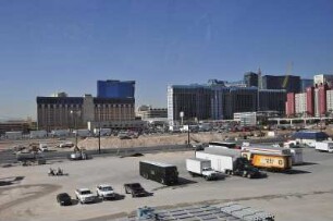 Las Vegas - Baustelle am mittleren "Strip" : Aufgenommen am 8. August 2012 am Las Vegas Boulevard ("Strip"), der sechs Kilomter langen Hauptstraße im Spielerparadies Las Vegas