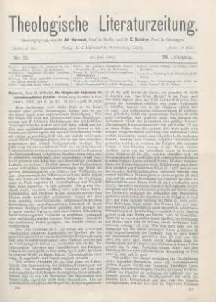 369-373 [Rezension] Bousset, Wilhelm, Die Religion des Judentums im neutestamentlichen Zeitalter