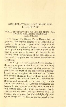 Ecclesiastical affairs of the Philippines