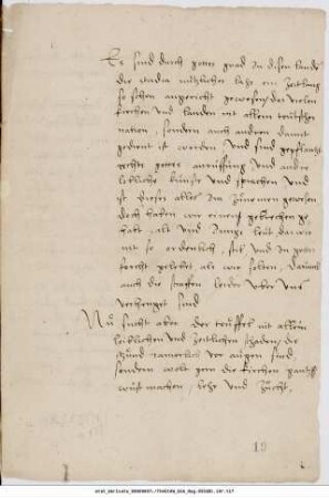 Niederschrift über die Unterredung mit Philipp Melanchthon über die Gründung einer neuen Universität (in Jena). (Seiten: 19r-26v)
