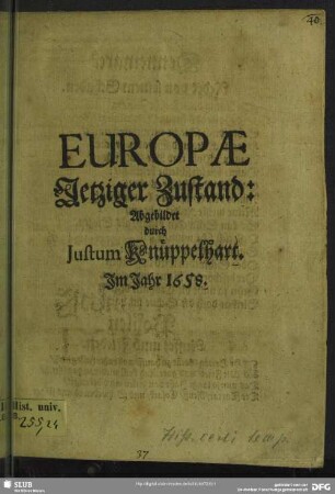 Europae Jetziger Zustand