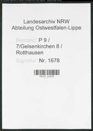 Sterberegister Standesamt Gelsenkirchen 8 Rotthausen
