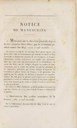 Notice de Manuscrits