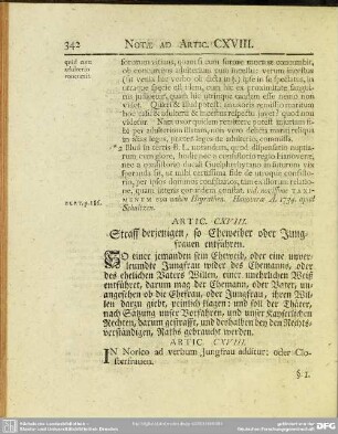 Artic. CXVIII. Straff derjenigen, so Eheweiber oder Jungfrauen entführen