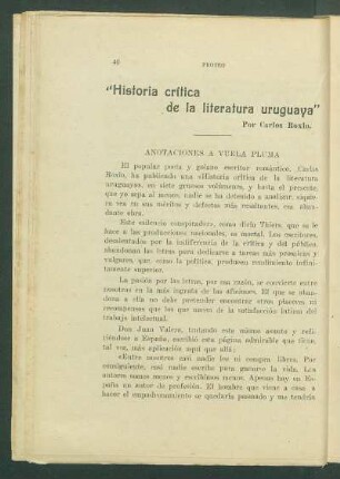 "Historia crítica de la literatura uruguaya"
